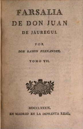 Rimas De Don Juan De Jauregui : Pharsalia. [2]