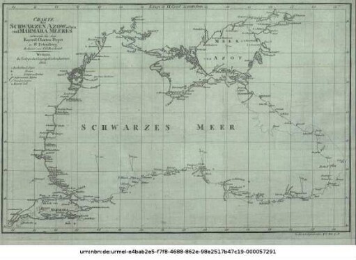 Charte des Schwarzen Azowschen und Marmara-Meeres