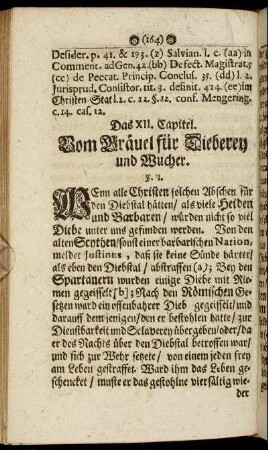 Das XII. Capitel. Vom Gräuel für Dieberey und Wucher