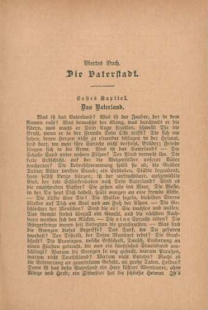 Viertes Buch. Die Vaterstadt