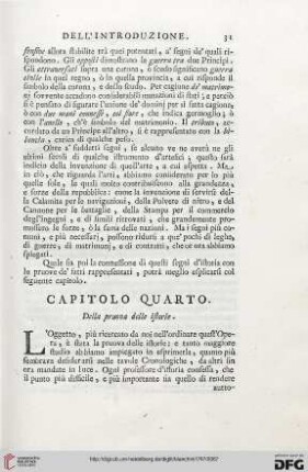 Capitolo quarto: Della pruova delle istorie