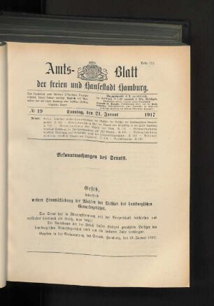 No. 19, 21. Januar 1917