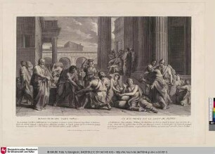 BONUS PRINCEPS SALUS POPULI; UN BON PRINCE EST LE SALUT DU PEUPLE; [Alexandre Sévère fait distribuer du blé au peuple romain]