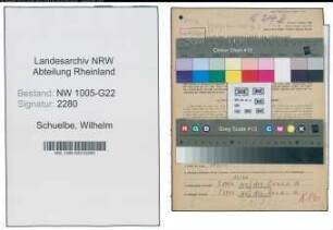 Entnazifizierung Wilhelm Schuelbe , geb. 13.05.1902 (Kaufmann)