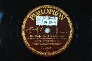 Die macht des Schicksals : II. Akt, Finale: "Die Wunden brennen fühl' ich nicht" / (Verdi)