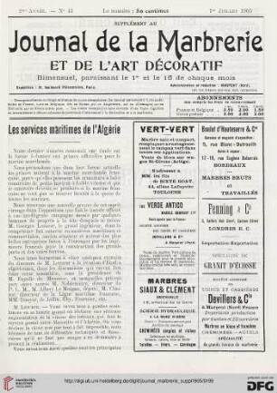 No. 41 (1er Juillet 1905)