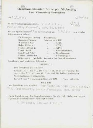 Jedele, Karl
