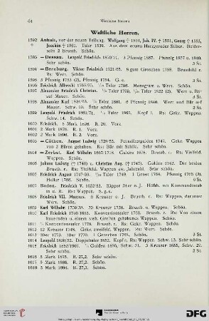 Weltliche Herren (Nr. 1592-2920)