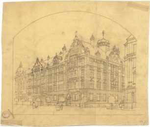 Pfann, Paul; München, Prinzregentenstr. 8; Haus Hartl - Perspektive