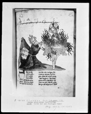 Auszug biblischer Geschichten — Moses vor dem feurigen Busch, Folio 92recto