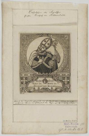 Bildnis des Agiulf, Bischof von Halberstadt