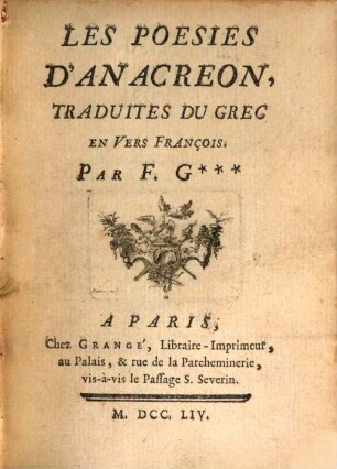 Les poësies d'Anacreon
