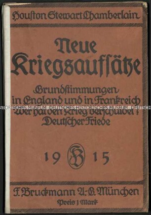 Sammelband mit drei Aufsätzen zum Ersten Weltkrieg