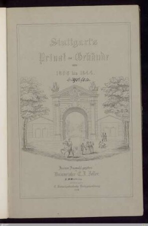 1-3: [Stuttgart's Privat-Gebäude von 1806 bis 1844] Band 1-3