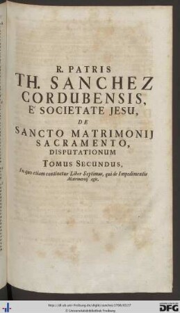 Tomus Secundus.