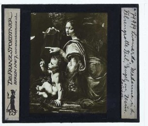 da Vinci, Felsgrottenmadonna (Paris Louvre INV 777),da Vinci, Felsgrottenmadonna (London National Gallery NG1093) : Engel mit Jesus