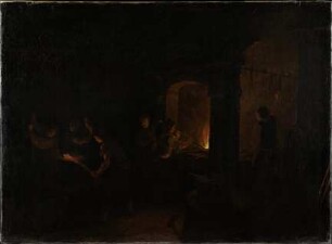 Inneres einer Schmiede