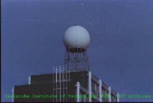 Niederschlagsradar des Instituts für Meteorologie und Klimaforschung (IMK), von Süden
