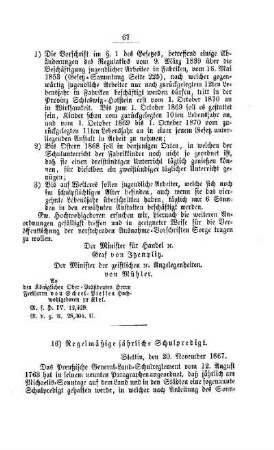 Regelmäßige jährliche Schulpredigt : [IV. Elementarschulwesen]