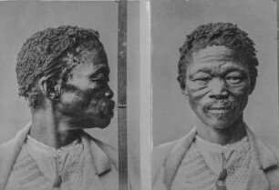 Männerportrait : Portrait eines Mannes im Profil und frontal