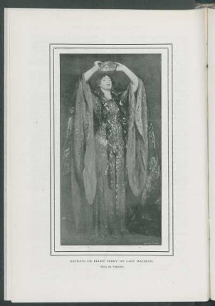 Retrato de Ellen Terry en Lady Macbeth.