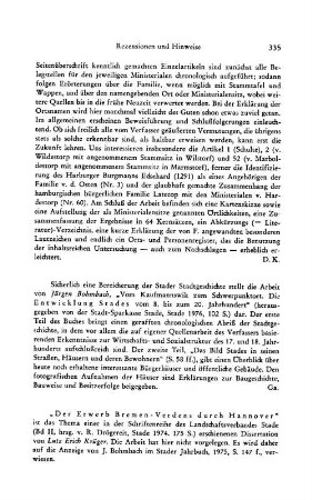 Bohmbach, Jürgen :: Vom Kaufmannswik zum Schwerpunktort, die Entwicklung Stades vom 8. bis zum 20. Jahrhundert : Stade, Stadt-Sparkasse Stade, 1976