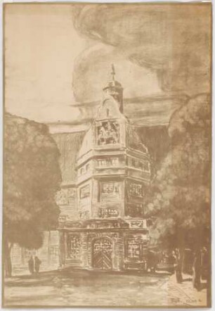 Fischer, Theodor; Kassel; Museum (jetzt: Hessisches Landesmuseum) - Perspektive