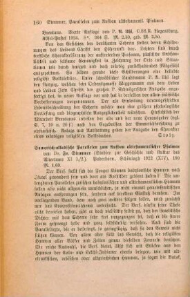 160-161 [Rezension] Stummer, Friedrich, Sumerisch-akkadische Parallelen zum Aufbau alttestamentlicher Psalmen