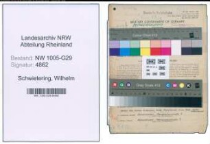 Entnazifizierung Wilhelm Schwietering , geb. 16.02.1906 (Tech.Angestellter)