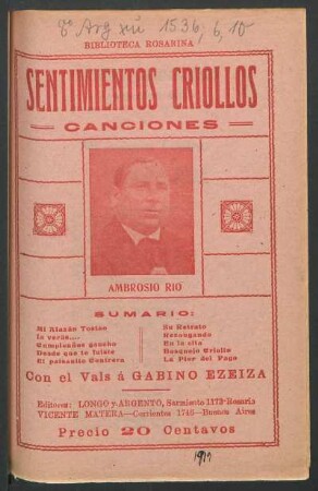 [Fotografía de] Ambrosio Rio