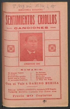 [Fotografía de] Ambrosio Rio