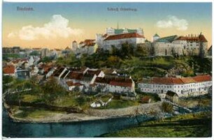 Bautzen. Schloss Ortenburg und Stadtansicht