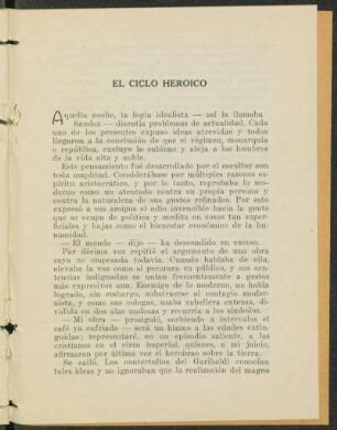 El ciclo heroico