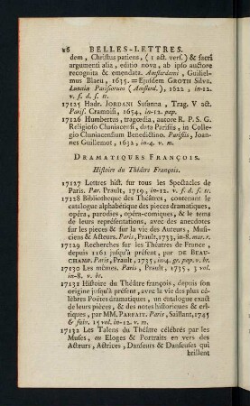16-179, Dramatiques Francois