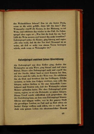 Eulenspiegel entrinnt seiner Hinrichtung