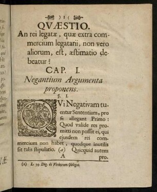 1-48, Quaestio.