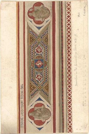 Walther, Conradin; u. a. Deutschland; Italien; Sammlung Conradin Walther: Band IV, Nr. 302 - 343 (fol. 269 - 313) - Dekoration im Palazzo Comunale in Siena (Detail)