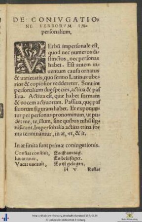 De Coniugatione Verborum Impersonalium