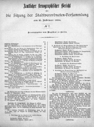 No 7, 15. Februar 1894