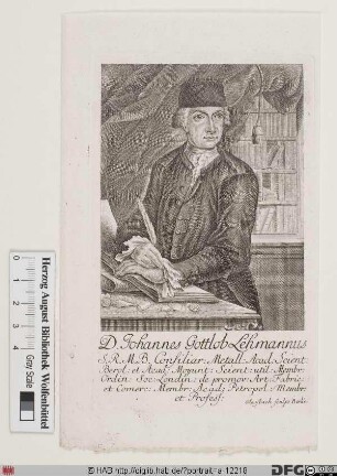 Bildnis Johann Gottlob Lehmann (I)