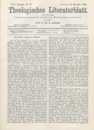 561-564 Die ersten deutschen Messen