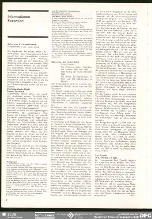 Dimension des Industriellen: Chup Friemert „Die Gläserne Arche“ : Informationen Rezension