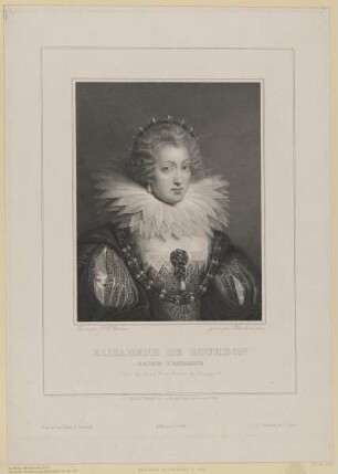 Bildnis der Elisabeth de Bourbon