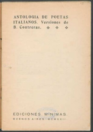 Antología de poetas italianos