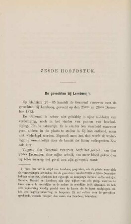 Zesde hoofdstuk. De gevechten bij Lemboeq