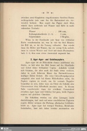 2. Agar-Agar- und Gelatinepapiere