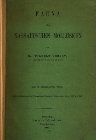 Fauna der nassauischen Mollusken