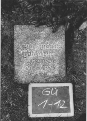 Grabstein GU/1/12