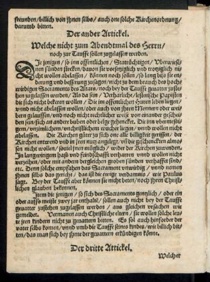 Der dritte Artickel.