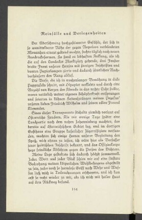Reinfälle und Verlegenheiten